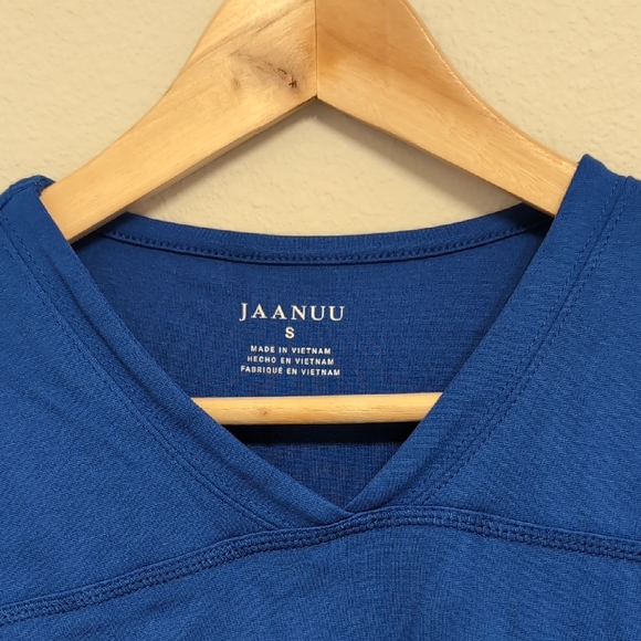 Jaanuu Women's Blue Short Sleeve Tee - Picture 3 of 5